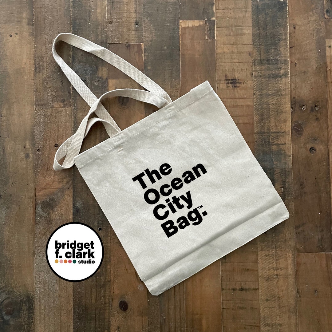 The Ocean City Bag, Canvas Tote Bag, New Jersey Gifts, Reusable Bags