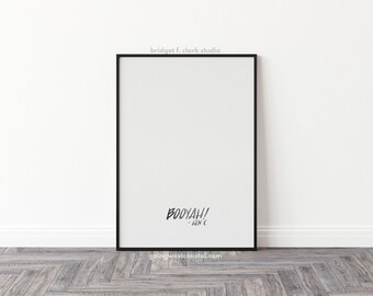 Typografie, Gen X Poster, afdrukbare muurkunst, kunst aan de muur uit de jaren 90, zwart-witte kunst, Gen X Art Prints, Office Decor voor vrouwen, Man Cave Wall Art