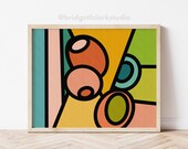 Pop Art, Printable Wall Art, Abstract Art, Statement Art, Colorful Wall Art, Geometric Wall Art Printable, Digital Download Art, Wall Decor