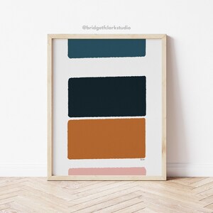 Color Block Art, Cut Out Art, Geometric Wall Art Printable, Modern Art Prints, Digital Prints, College Dorm Decor, Modern Art Print