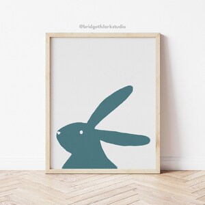 Rabbit Art Printable, Easter Art Print Download, Spring Printable Wall Art, Easter Art, Bunny Art Print, Digital Art Download, Digital Print