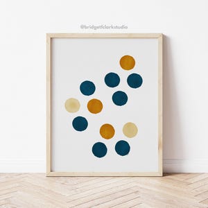 Polka Dot Art, Printable Wall Art, Minimalist Dots Wall Art, Geometric Wall Art Printable, Colorful Abstract Art, Trendy Art Prints for
