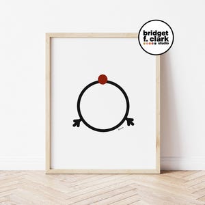 Abstract Deer, Modern Reindeer Decor, Reindeer Art, Christmas Wall Art Printable, Kids Christmas Decorations, Holiday Art Digital Download