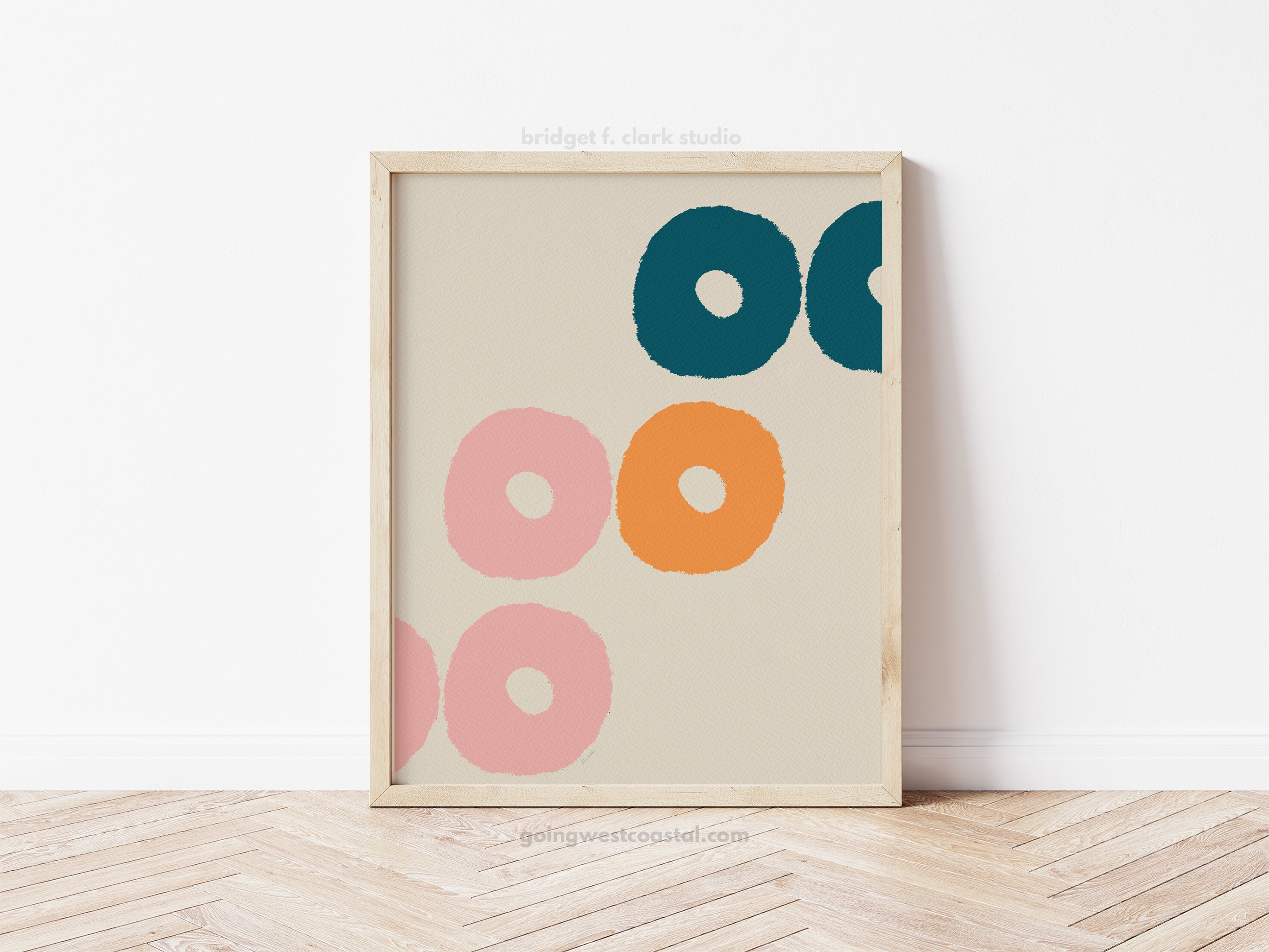 Retro Art 60s Decor Apartment Wall Art Geometric Wall Art Etsy