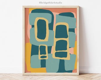 Abstract Printable Wall Art, Abstract Wall Art Colorful, Modern Abstract Art Print, Contemporary Abstract Art, Digital Art Download,