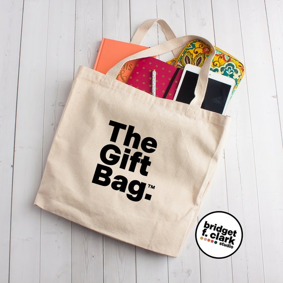 The Gift Bag Reusable Gift Bag Christmas Gift Bag Sustainable Gift Wrap Fabric Gift Bags Canvas Tote Bag Reusable Bags Gift Tote Bag Etsy