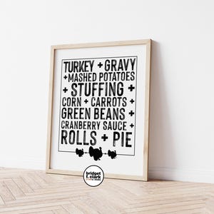 Turkey Art, Fall Printable Wall Art, Thanksgiving Art Printable, Black and White Art, Thanksgiving Decor, Wall Art Printable, Fall Wall Art