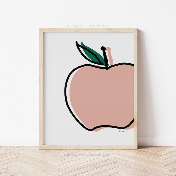 Apple Kitchen Decor Etsy