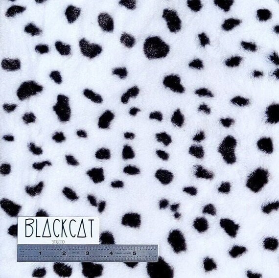 dalmatian faux fur fabric