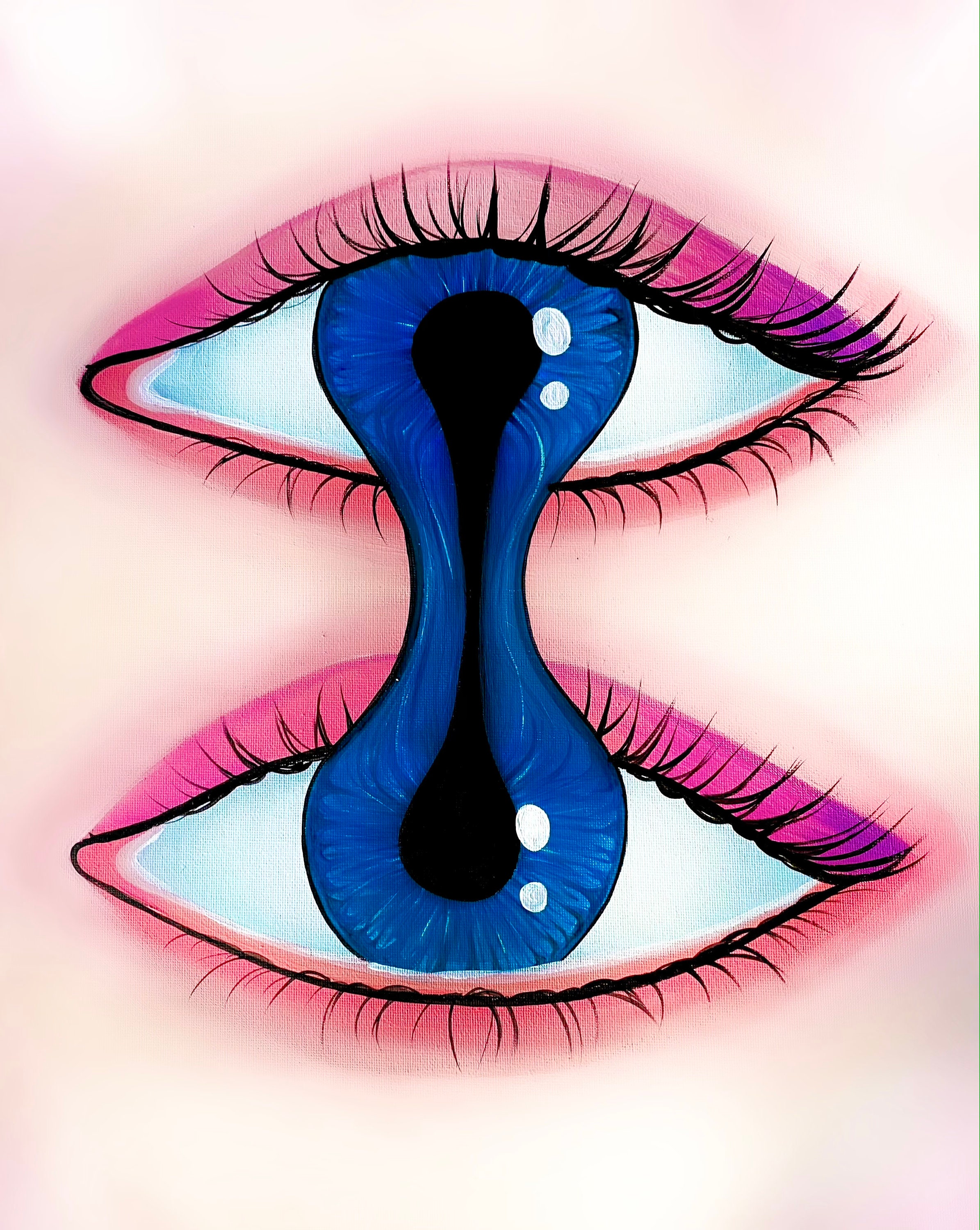 Trippy Eye Art Print Etsy Ireland
