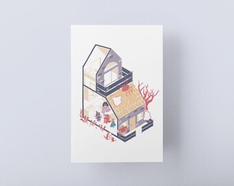 DIY Tiny Home Halloween Print / Impresiones Digitales / Ilustración / Impresiones / Decoración de pared / Hogar y Vivir
