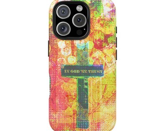 In God We Trust Cross Phone Case | Sunset Tones, Street-Art