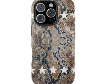 Snake Skin Stars phone case | Tough Phone Cases