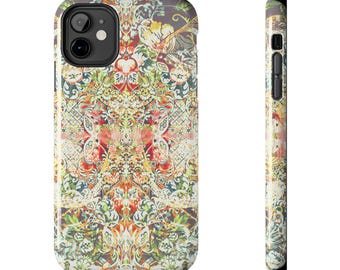 Intricate Floral Mandala Tough Phone Case | Symmetrical Boho Pattern