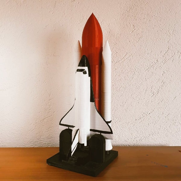 Space Shuttle with fuel tank, Display Prop Model, NASA Rocket 3D Printed, Customized, Collectibles rocket, Space shuttle desk decor