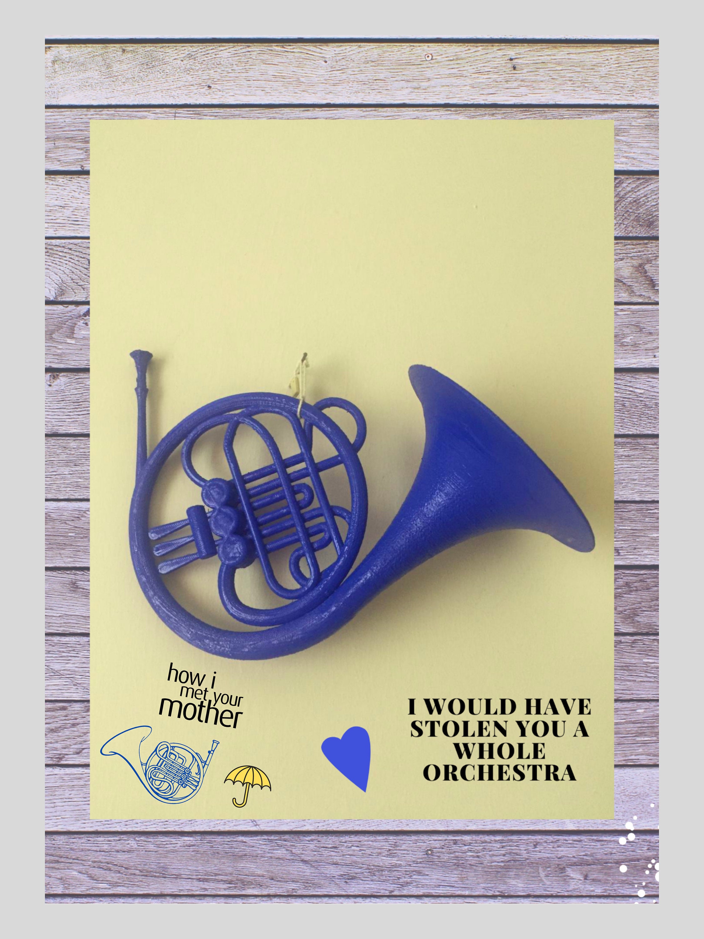 French Horn Replica How I Met Your Mother Big Size Romantic Etsy