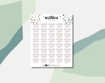 Manicure & Pedicure | Scripts | Planner Stickers