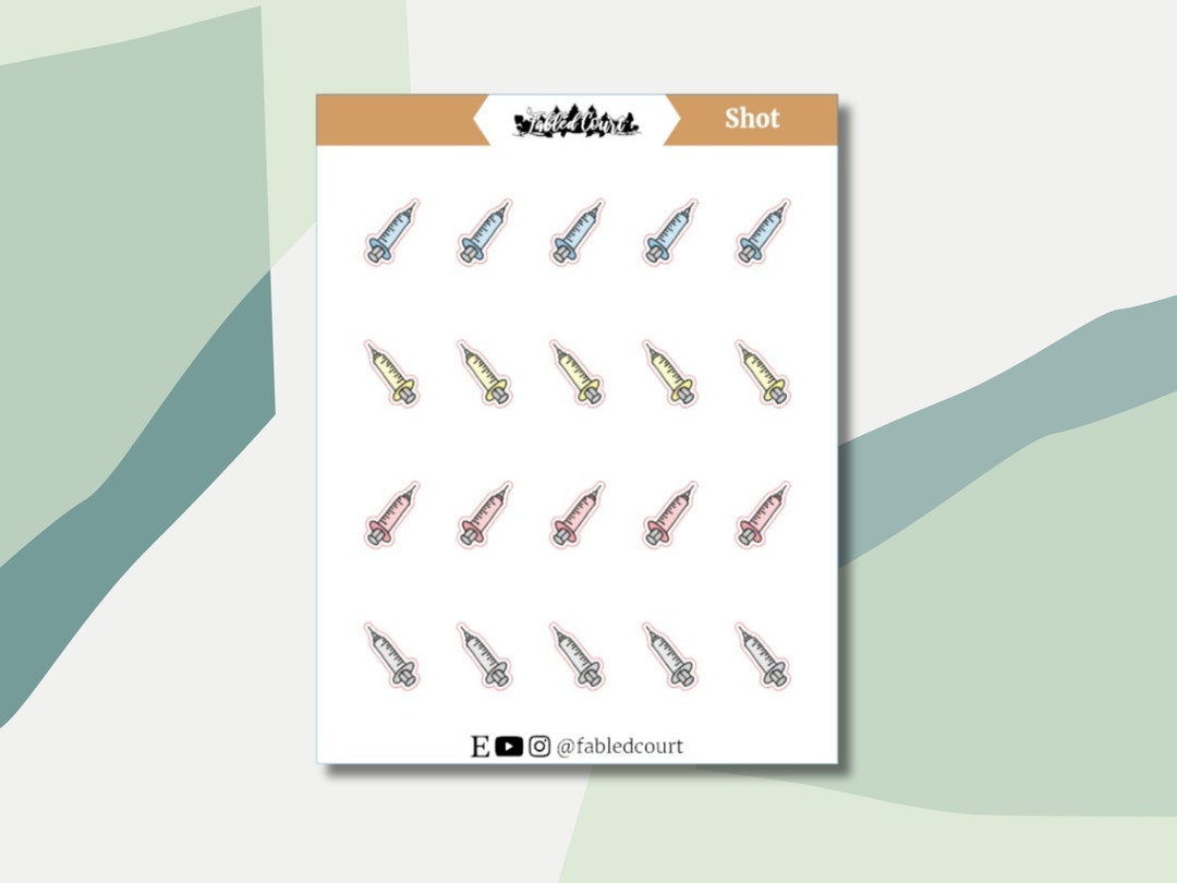 Shot | Hand Drawn | Planner Doodle Stickers - Etsy