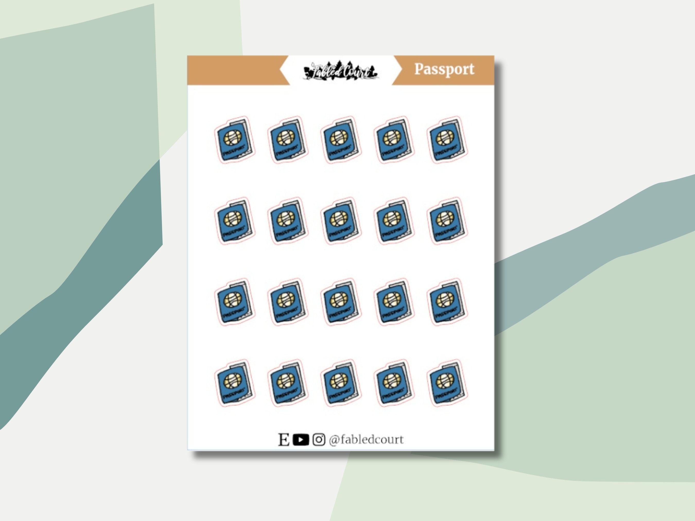 Passport | Hand Drawn | Planner Doodle Stickers - Etsy