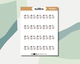 Therapy | Hand Drawn | Planner Doodle Stickers
