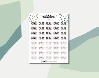 School Testing | Scripts | Planner Stickers