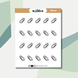 Mouse | Hand Drawn | Planner Doodle Stickers