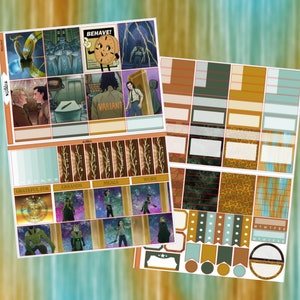 Weekly Kit || Mischief || VERTICAL planner stickers
