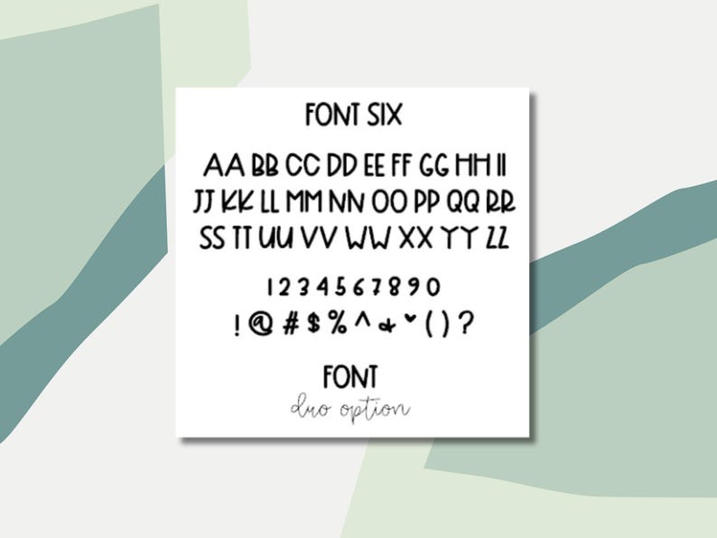Autumn Bucket List | Scripts | Planner Stickers Font 6