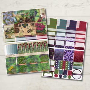 Weekly Kit || Witchy Garden || VERTICAL planner stickers