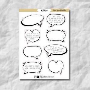 Tekstballonnen | Functionele stickers
