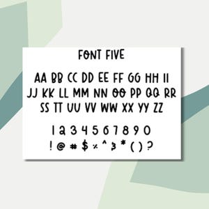 Autumn Bucket List | Scripts | Planner Stickers Font 5