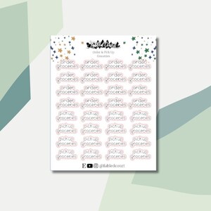 Order & Pick Up Groceries | Scripts | Planner Stickers