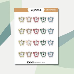 Alarm Clock | Hand Drawn | Planner Doodle Stickers
