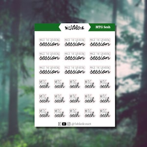 MTG sesh | Scripts | Planner Stickers
