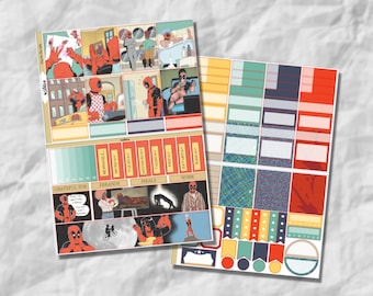 Weekly Kit || Day In The Life || VERTICAL planner stickers