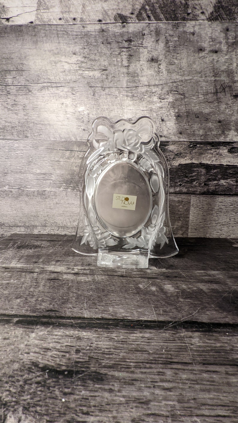 Bells Photo Frame Glass Bell Shaped Photo Frame and Floral Glass Candlestick Holders - Etsy