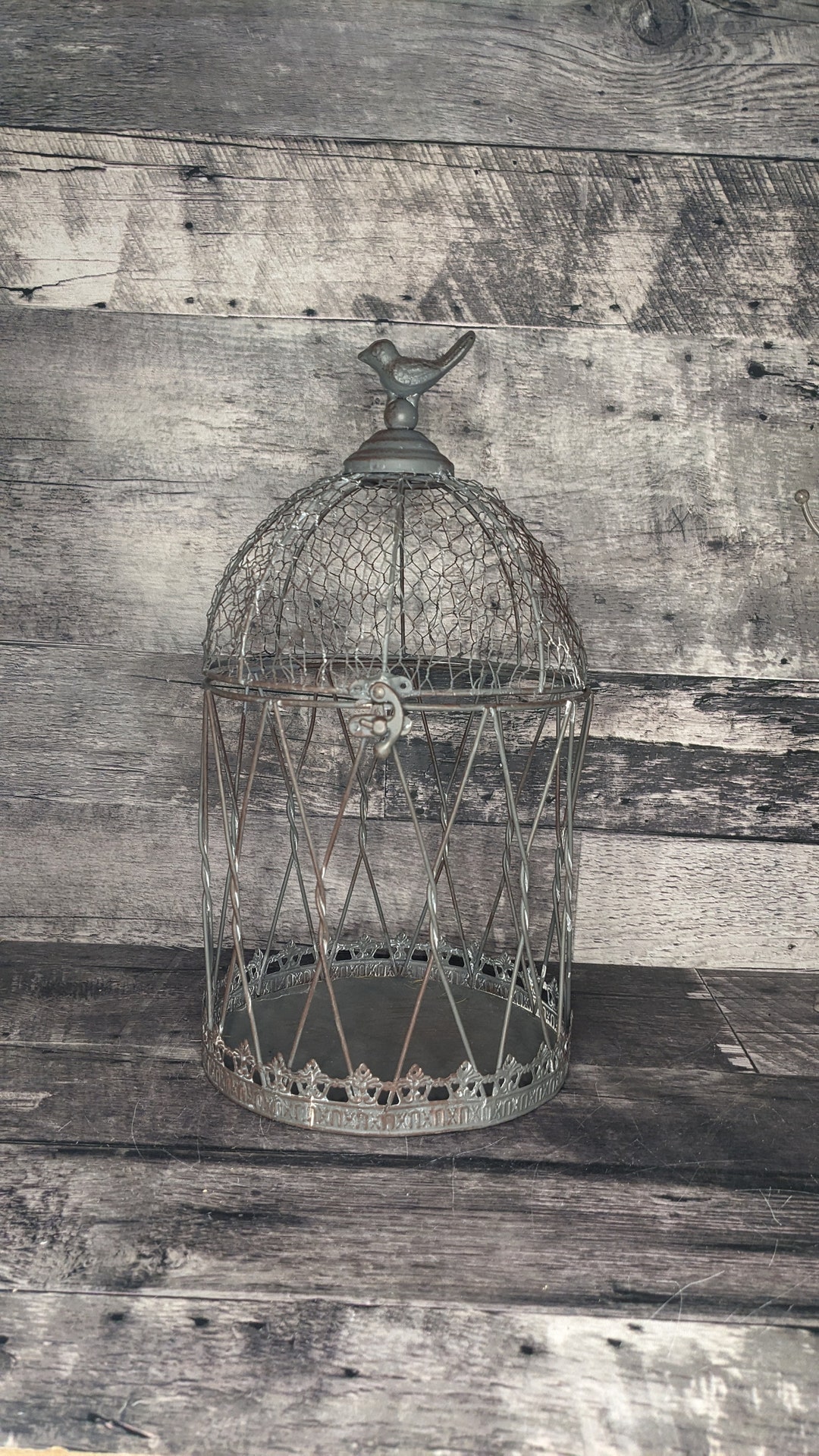 Vintage Metal Decorative Bird Cage Etsy