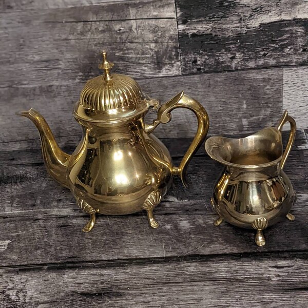 Brass Teapot Etsy