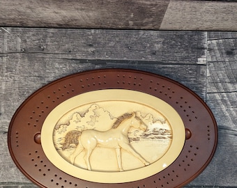 Gorgeous Horse Cribbage Set