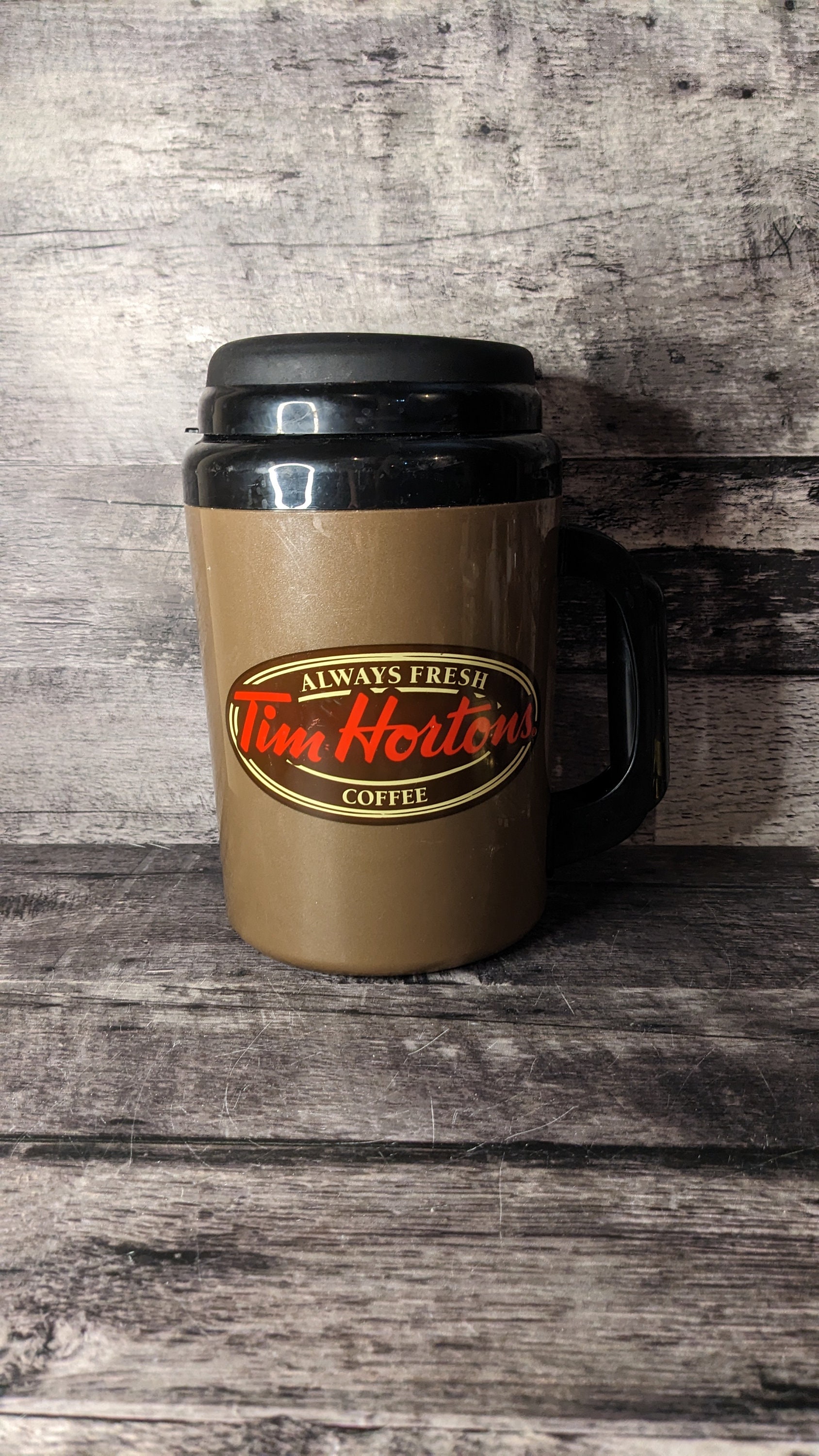 Tim Hortons Thermo-Serve 20 oz Coffee Tumbler Travel Mug Canada Geese Made  USA