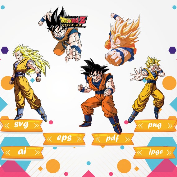 Goku Svgdragon Ball Zdragon Balldragon Ball Z Svganime Svg Etsy