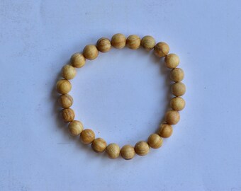 Palo Santo Bracelet/ Stretch Bracelet/ Reiki Charged/ 8mm Beads/ Design 19