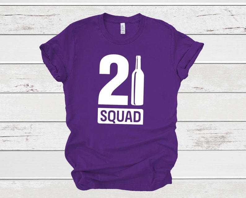 21st birthday crew shirts
