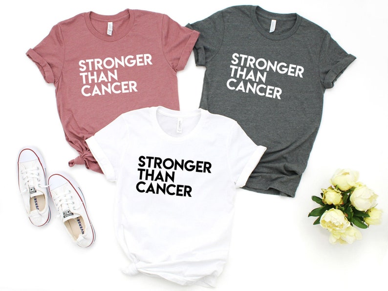 Think Pink T Shirt Remission Pink Strong Survivor Stronger Than Cancer Text Design T-Shirt Breast Cancer Shirt Awareness