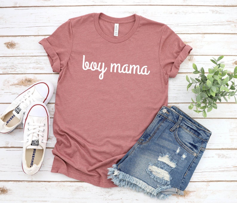 Expecting Mom Boy Mama T-Shirt Gender Reveal Baby Announcement Mother/'s Day Gift Pregnancy Shirt Mom Life