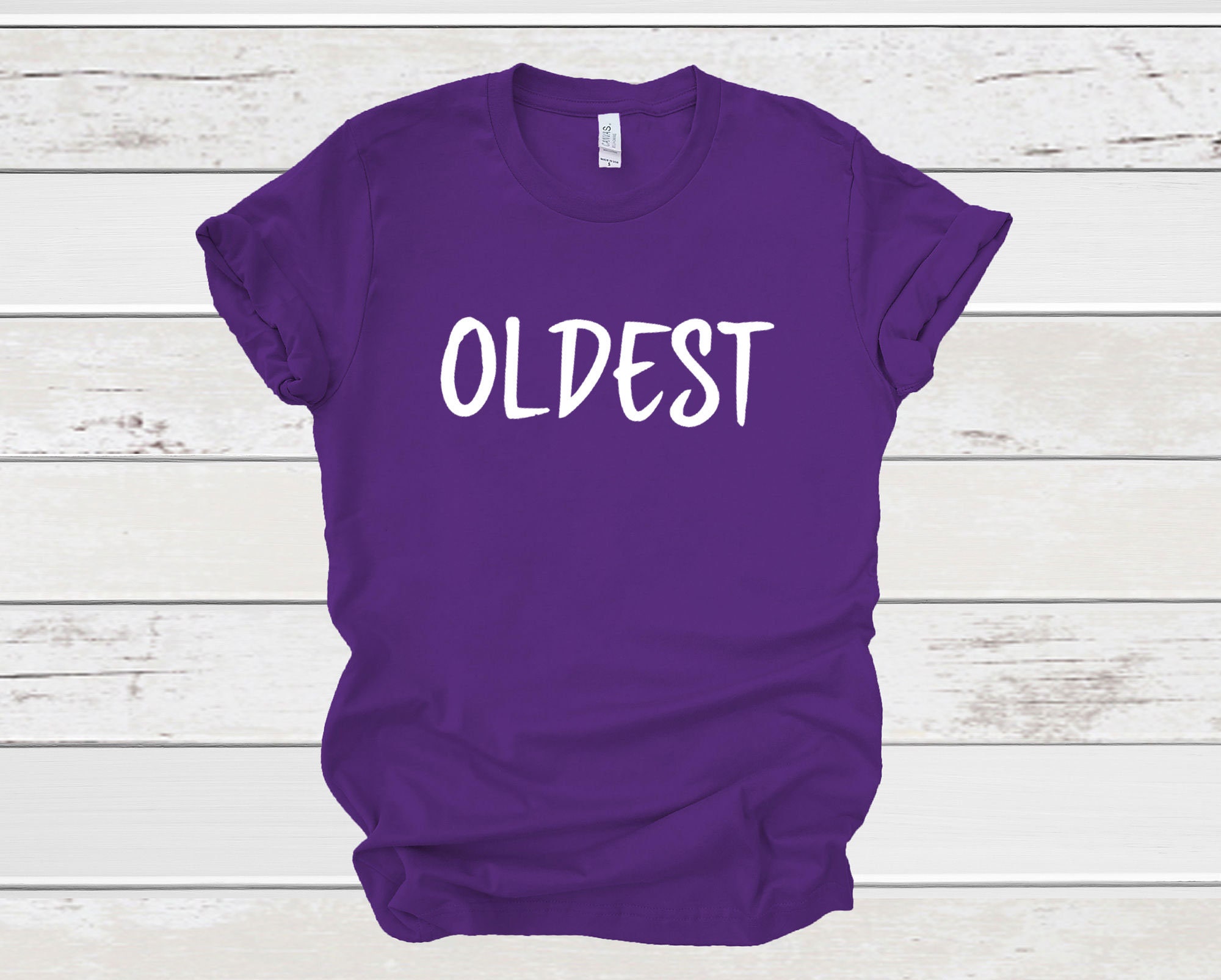 Oldest Middle Youngest Sibling T-Shirt Family Photo Shirts | Etsy