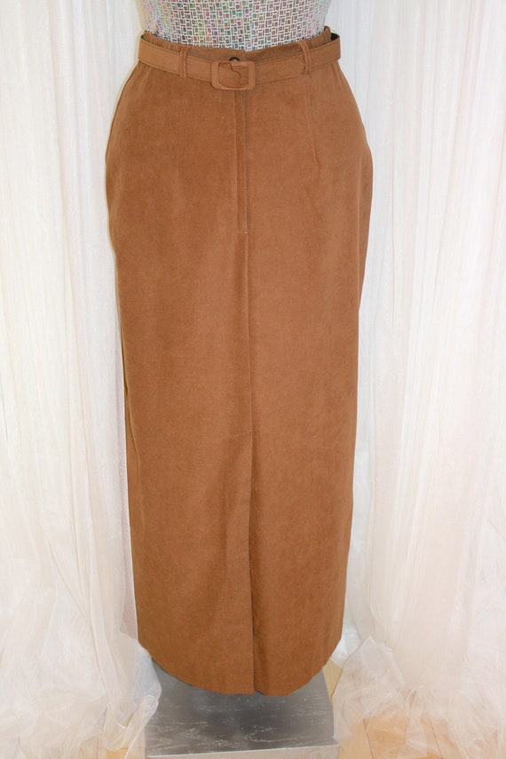 1970s Vintage Size Small Caramel Colour Maxi Stra… - image 3