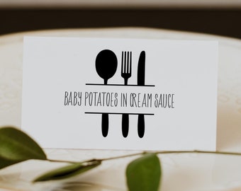 Buffet Card Template Printable Buffet Cards Editable - Etsy