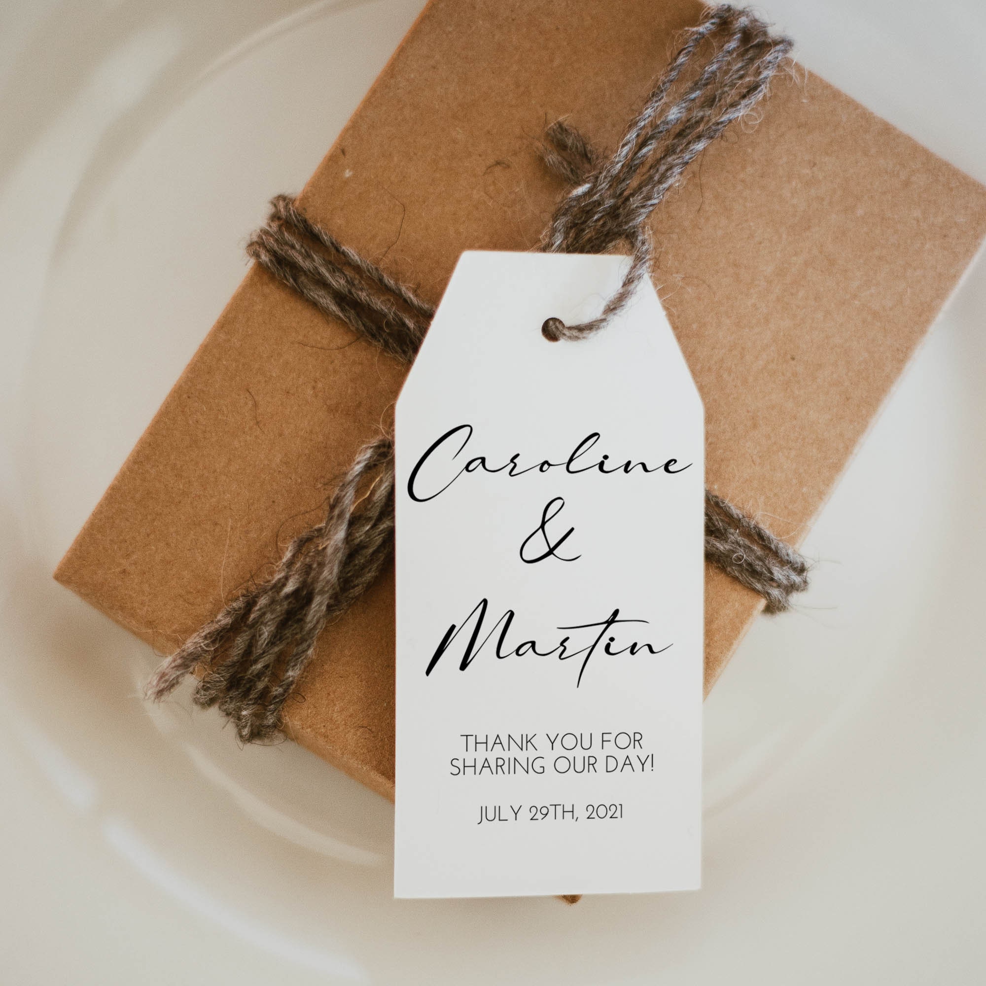 Editable Tag Minimalist Design Tag Editable Template Etsy