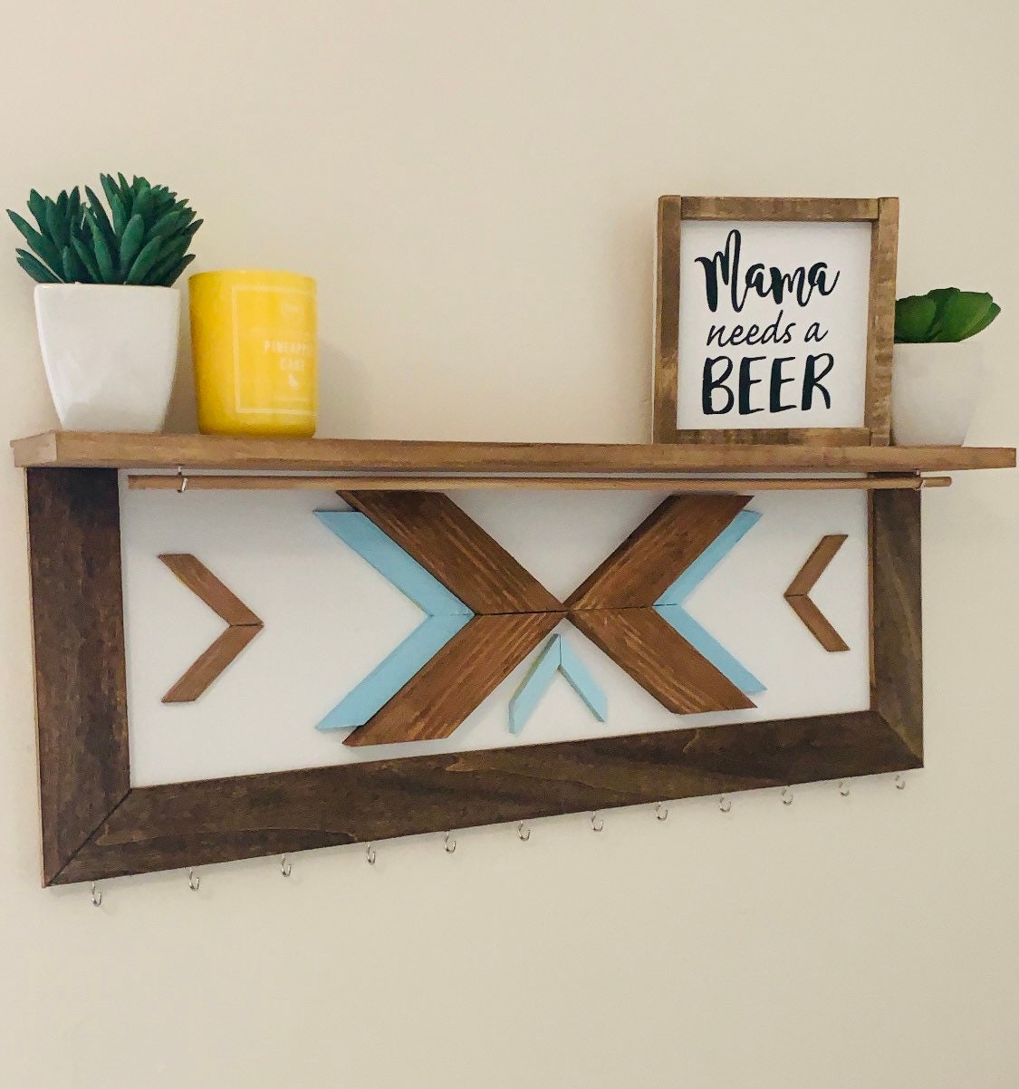 Custom Wood Art Jewelry Display Etsy